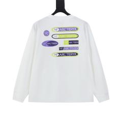 ARC Men Oversized White Long Sleeve T Shirt