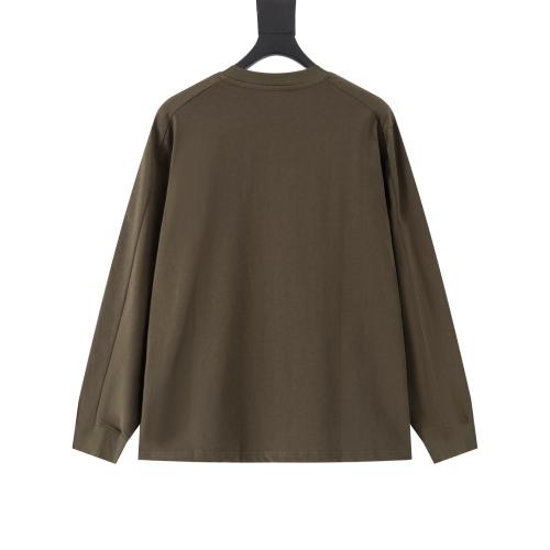 ARC Men Oversized Brown Long Sleeve T Shirt