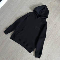 1:1 Top Quality CH Big Back Embossed CH Gothic Logo Black Pullover Hoodie