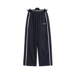 BLCG Stand Collar Striped Zip Windbreaker & Wide Leg Side Stripe Pants Tracksuit Jacket & Pants