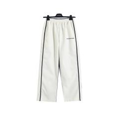 BLCG Stand Collar Striped Zip Windbreaker & Wide Leg Side Stripe Pants Tracksuit Jacket & Pants