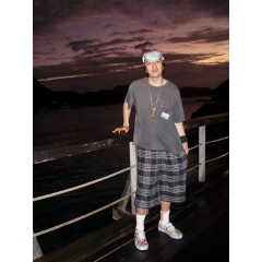 1:1 Top Quality CH Plaid Wide Leg Bermuda Shorts