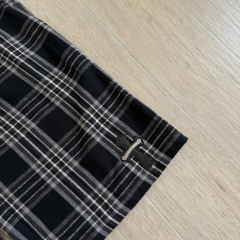 1:1 Top Quality CH Plaid Wide Leg Bermuda Shorts