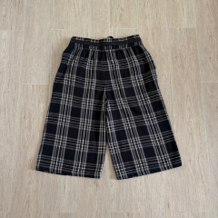1:1 Top Quality CH Plaid Wide Leg Bermuda Shorts