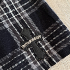 1:1 Top Quality CH Plaid Wide Leg Bermuda Shorts