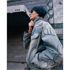 SATOSHI NAKAMOTO Vintage Washed SATOSHI NAKAMOTO Denim Jacket