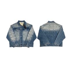 SATOSHI NAKAMOTO Vintage Washed SATOSHI NAKAMOTO Denim Jacket