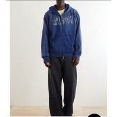 SATOSHI NAKAMOTO Vintage Washed Red SATOSHI NAKAMOTO Zip Hoodie