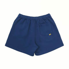 1:1 Top Quality Gallery Dept Navy Sweat Shorts Red Logo Print Elastic Waist Casual Shorts