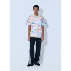 1:1 Top Quality Gallery Dept Washed Grey Paint Splatter Pocket Tee Dépt de la Galerie Yellow Logo T-shirt