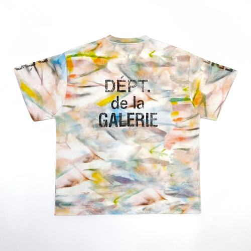 1:1 Top Quality Gallery Dept Washed Grey Paint Splatter Pocket Tee Dépt de la Galerie Yellow Logo T-shirt