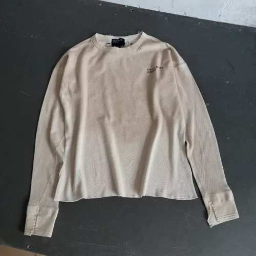 ERD Letter Slogan Distressed Long Sleeve T Shirt