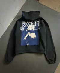 ERD Moscow Limited Applique Washed Zip Hoodie