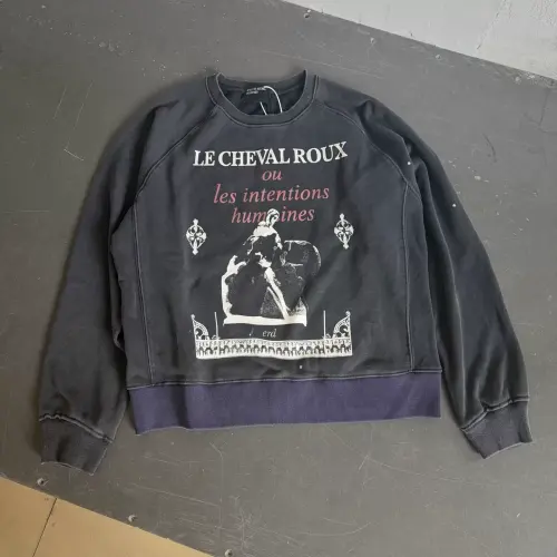 ERD Desire Cage Graphic Distressed Crewneck Sweatshirt