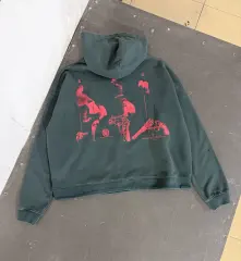 ERD Vintage Portrait Distressed Pullover Hoodie