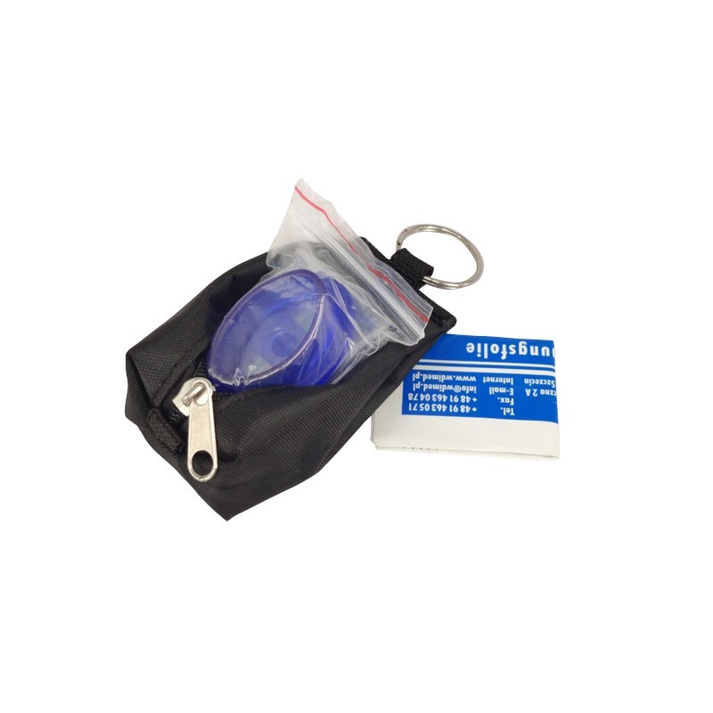 Disposable CPR Face Shield with a Nylon Bag