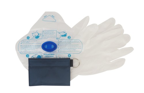 CPR Disposable Breathing Barrier with Pouch