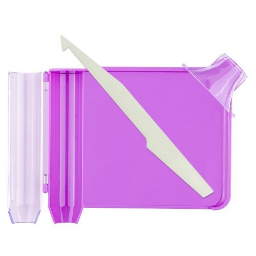 Upgraded Pill Counting Tray with Lid, Spatula Right Hand