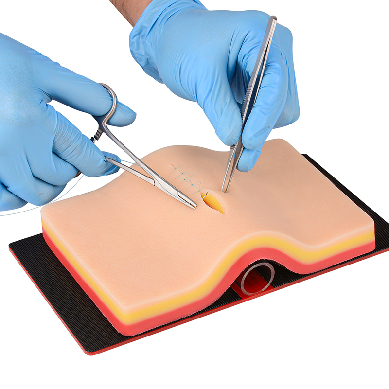 Advanced DIY Suture Pad with Hook & Loop Tissue Tension Device for Practice