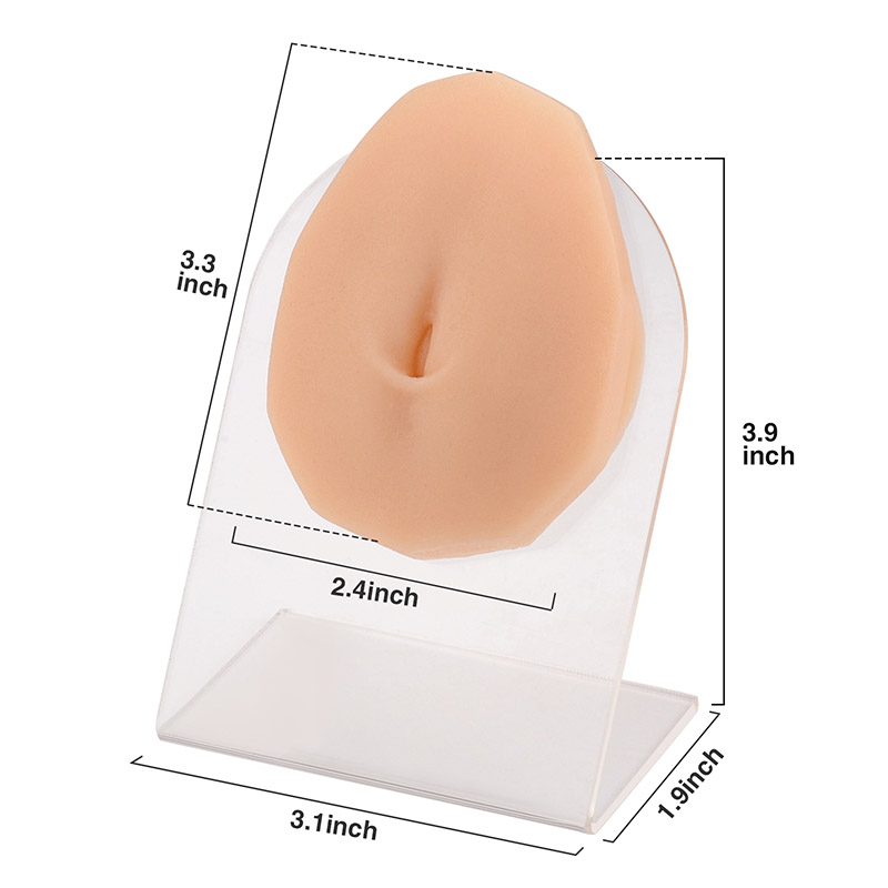 Silicone Navel(Belly Button) Model for Piercing Practice & Display