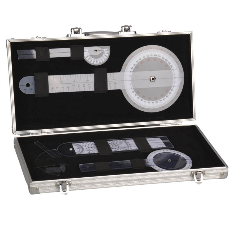 5 Pieces Goniometer Set with Premium Metal Box