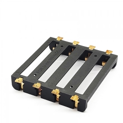 2022 New Design 4x18650 Battery Holder SMD SMT 4 Slots 18650 Battery Case with Bronze Pins