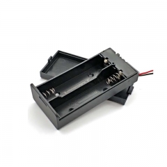 Plastic 7.4V Dual 2X18650 Battery Holder With Cover And On/Off Switch