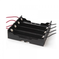 4 Cells 18650 battery holder in parallel, li ion battery holder, with 8 Wire Leads