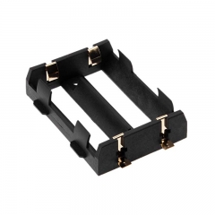 Plastic SMT 2x26650 Battery Holder Box With Bronze Pins