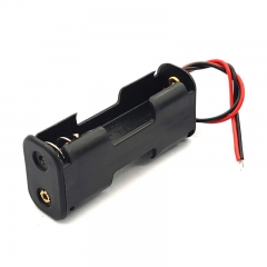 Back to Back 2AA Battery Holder with Lead Wires, Double Layer 2xAA Battery Holder Case with Cable