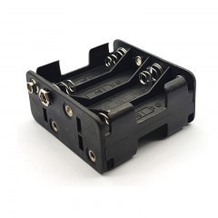 Back to Back 8AA Battery Holder With Wire Leads 9V Snap Connector