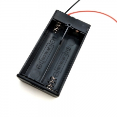 2 AA Battery Holder with Switch, 3V AA Battery Holder Case with Wire Leads and ON/Off Switch