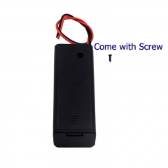 1 x AA Battery Holder with Switch, 3V AA Battery Holder Case with Wire Leads and ON/Off Cover