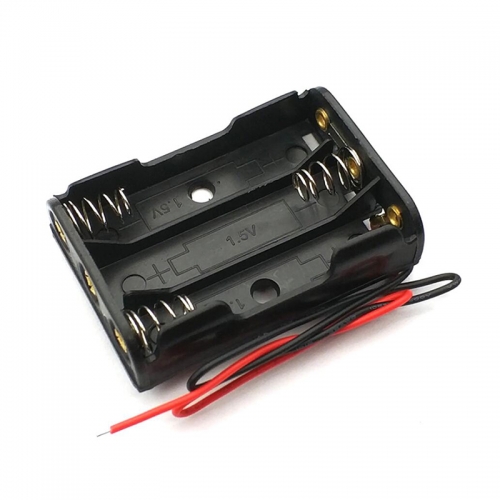 4.5v 3 AAA Battery Holder Lead Wires