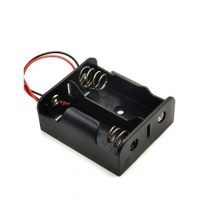 Plastic C Cell Battery Holder With Lead Wires 2*C 3V Size Battery Cell Holder Box Case