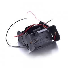 1.5V Plastic Battery Holder D Cell Battery Holder With Wire Leads