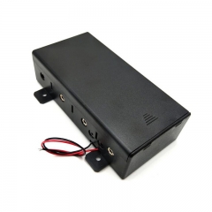 Plastic 4 x D cell Battery Box Case holder with slide Cover & on/off switch