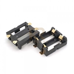 SMT SMD Dual 18350 li lion battery holder with gold plated