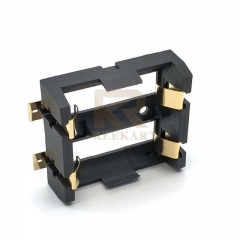 SMT SMD Dual 18350 li lion battery holder with gold plated