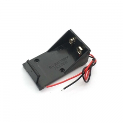 Plastic 9V Battery Holder Case With Wire Leads