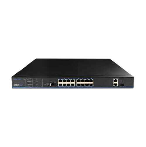 16-Port PoE+ 2-Port Gigabit Ethernet Switch | UTP3218TS-PSB