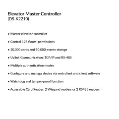 Elevator Master Controller | DS-K2210