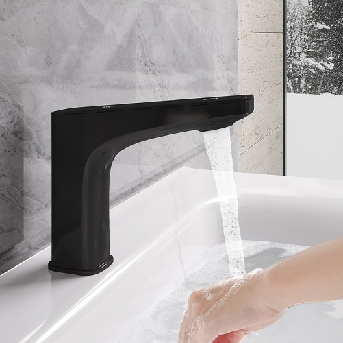 Grifo de sensor negro de lavabo de diseño moderno de venta caliente