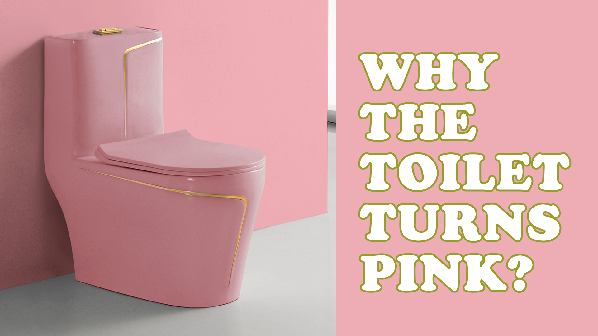 Why the toilet turns pink?