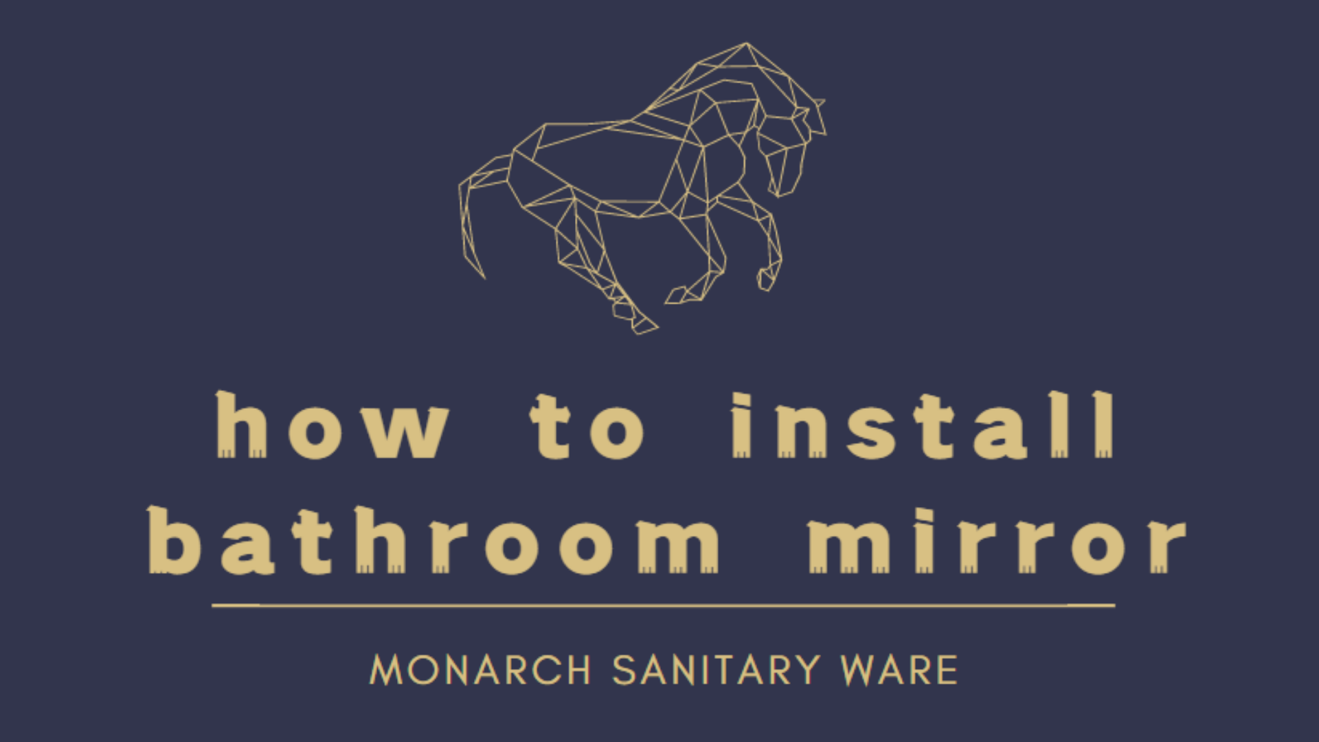 How to install bathroom mirror