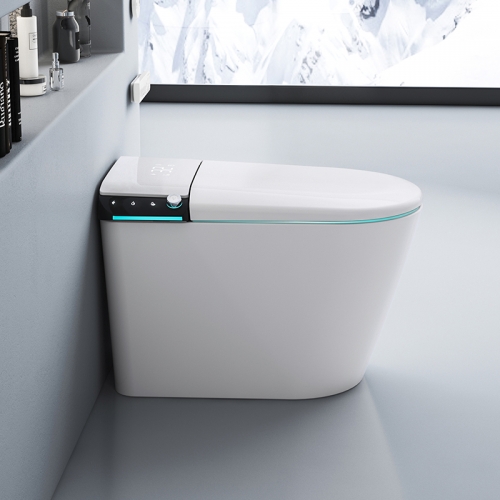 2023 Neue einteilige japanische Keramiktoilette mit automatischer intelligenter Toilette vom Typ Bidet Siphon