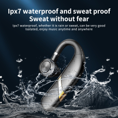 Portable hanging ear type wireless BT monaural earphone waterproof wireless earphone