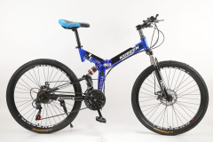 24"&26" Inch Folding Double Shock Disc Brake Variable Speed Carbon Steel Frame Bike