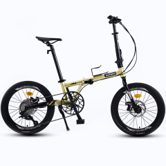 High Quality Carbon Fiber Folding Shift Dual Disc Brake Bike