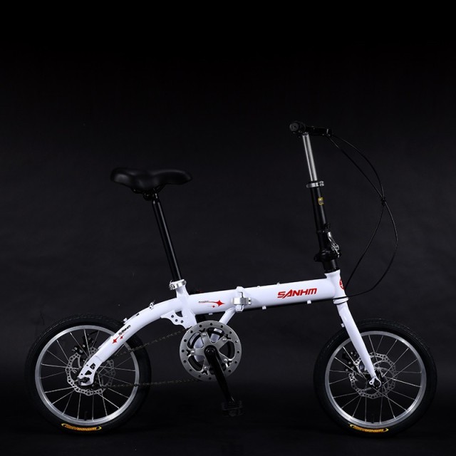 16 Inch Cheap Non Electric Double Wall Aluminum Ring Folding Bike